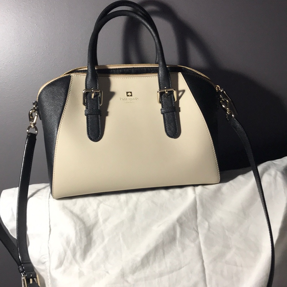 Kate Spade Bowling Bag Off-White & Black
